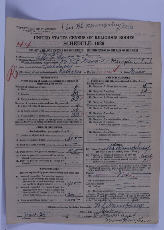 Scan of African Methodist Episcopal Zion Church: 2272