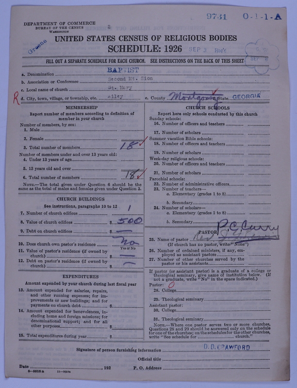 Scan of Negro Baptists: 9731