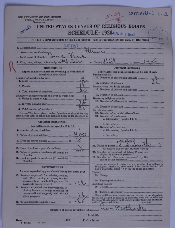 Scan of Negro Baptists: 20756