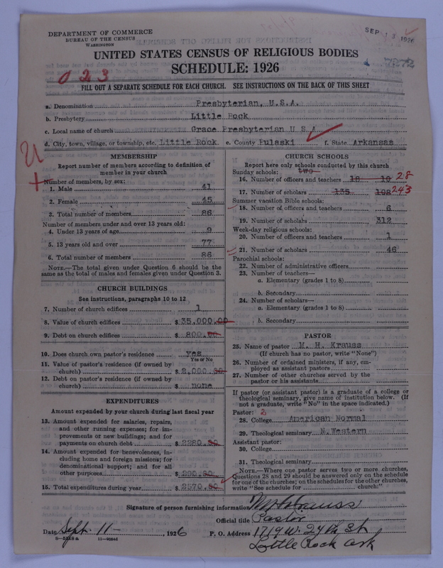 Scan of Presbyterian Church in the United States of America: 7272