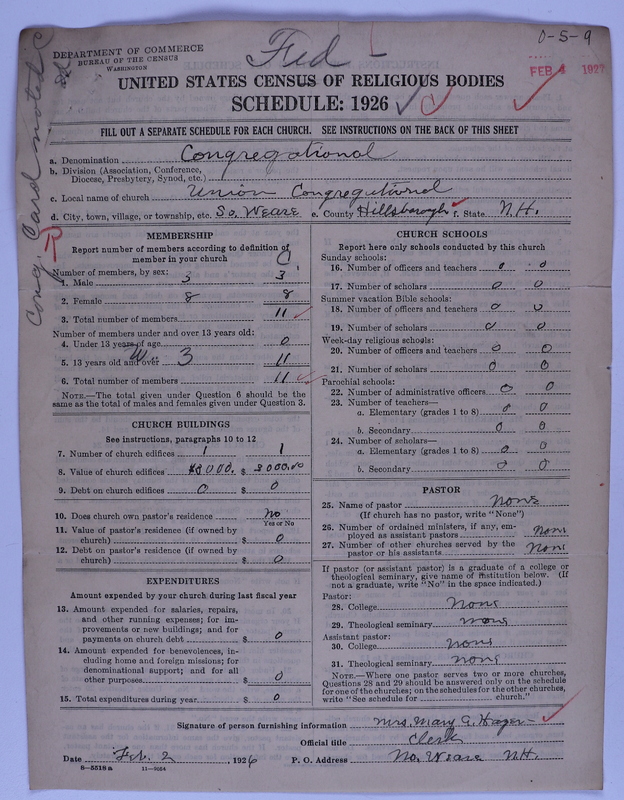Scan of Federated Churches: