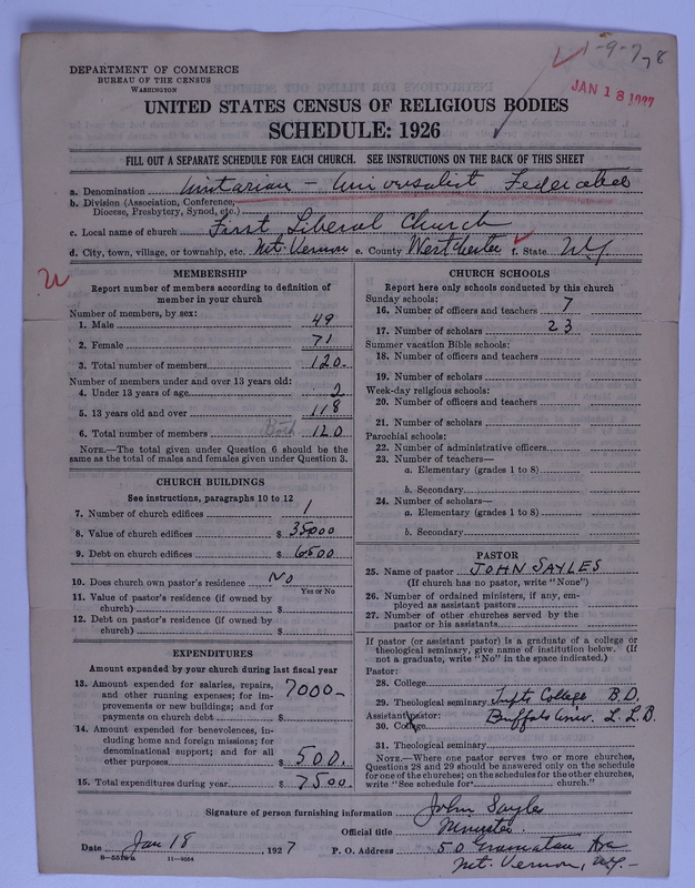 Scan of Federated Churches: 78