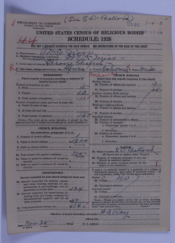 Scan of African Methodist Episcopal Zion Church: 2146