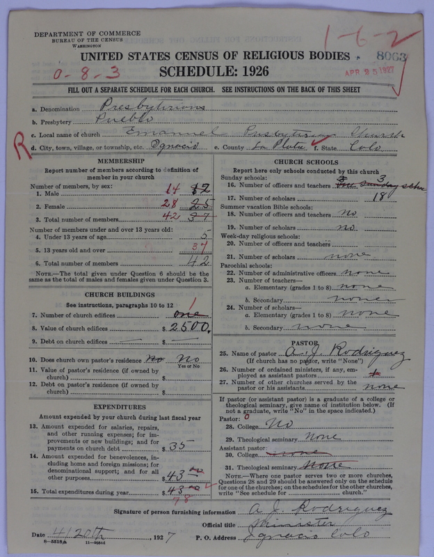 Scan of Presbyterian Church in the United States of America: 8063