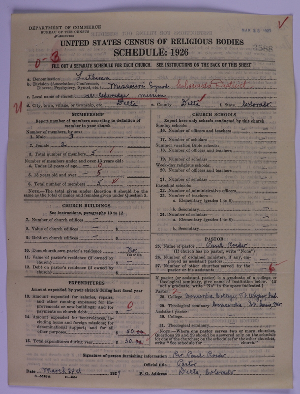 Scan of Evangelical Lutheran Synodical Conference of America: Evangelical Lutheran Synod of Missouri, Ohio, and Other States: 3588