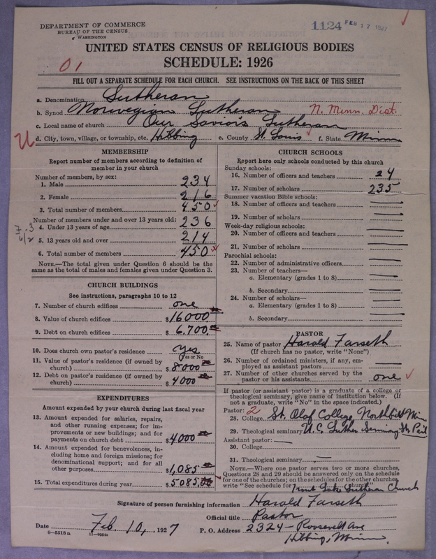 Scan of Norwegian Lutheran Church of America: 1124