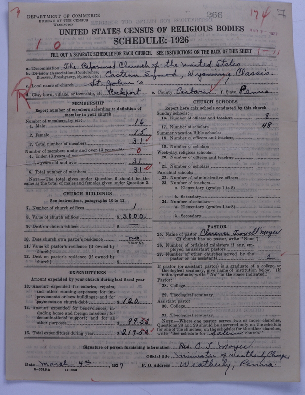 Scan of Reformed Church in the United States: 266