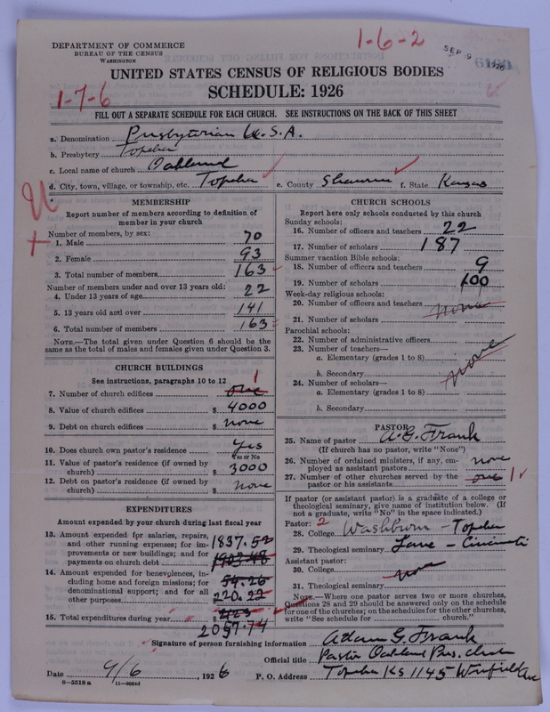 Scan of Presbyterian Church in the United States of America: 6100