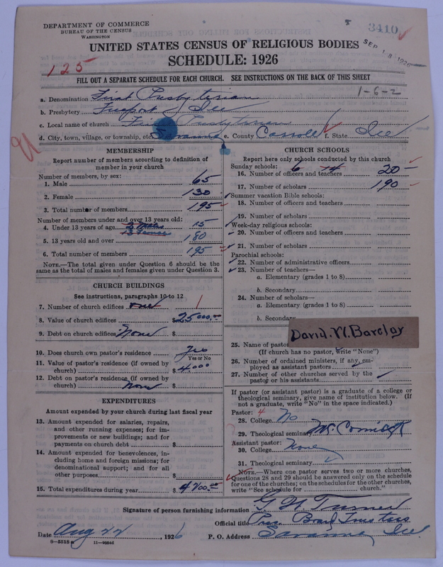 Scan of Presbyterian Church in the United States of America: 3410