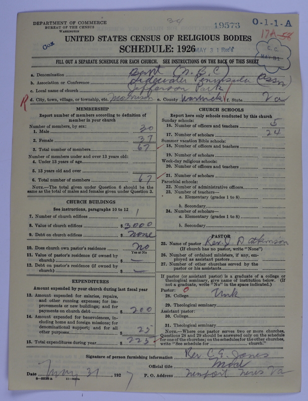Scan of Negro Baptists: 19573