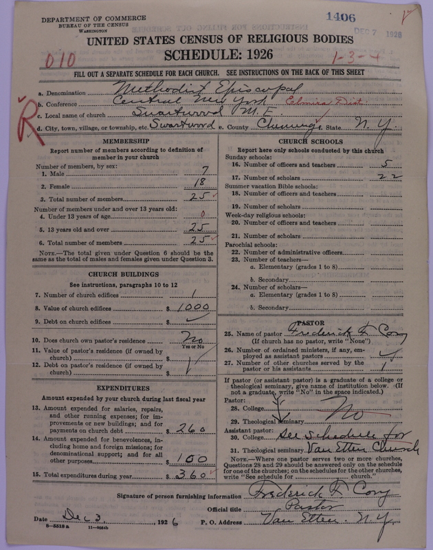 Scan of Methodist Episcopal Church: 1406