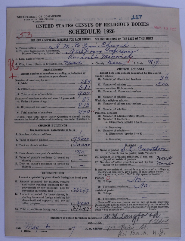 Scan of African Methodist Episcopal Zion Church: 117