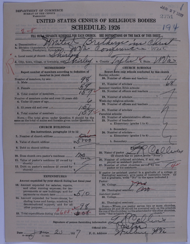 Scan of Church of the United Brethren in Christ: 2751