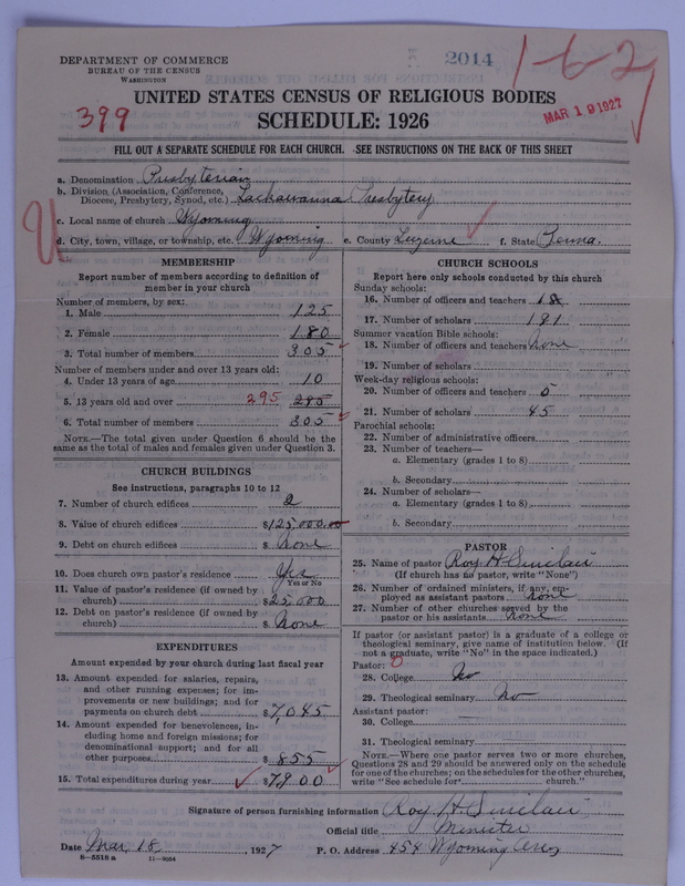 Scan of Presbyterian Church in the United States of America: 2014