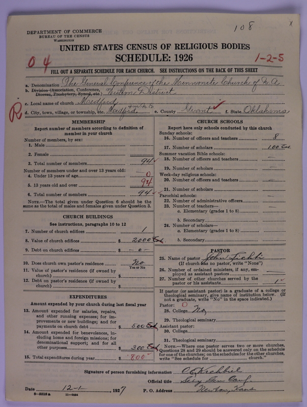 Scan of General Conference of the Mennonite Church of North America: 108