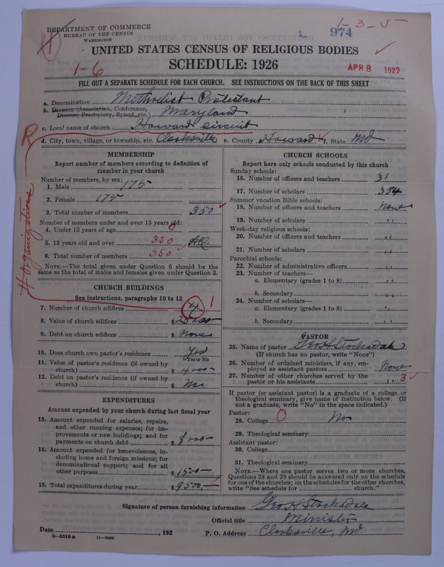 Scan of Methodist Protestant Church: 974