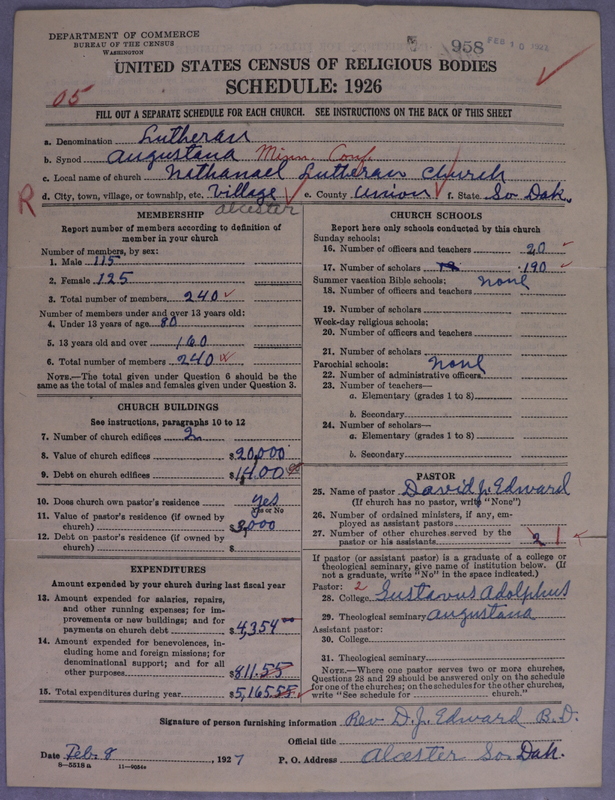 Scan of Evangelical Lutheran Augustana Synod of North America: 958