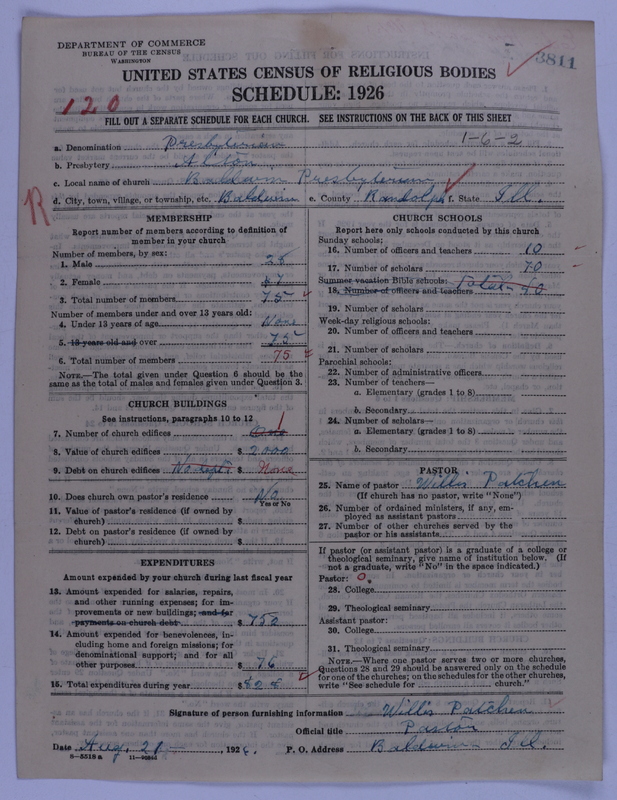 Scan of Presbyterian Church in the United States of America: 3811