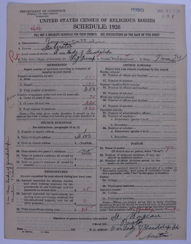 Scan of Roman Catholic Church: 9999