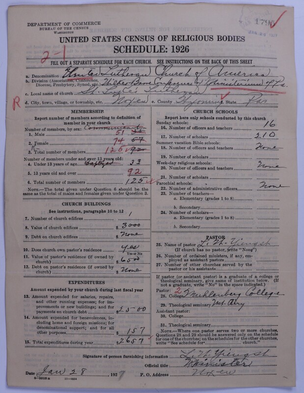 Scan of United Lutheran Church in America: 1795