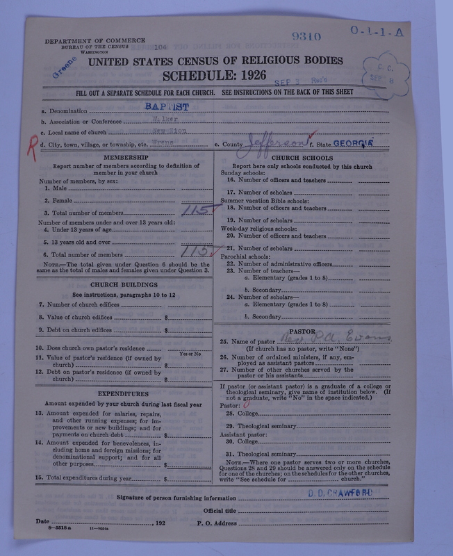 Scan of Negro Baptists: 9310