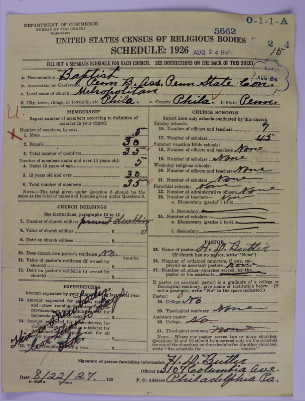 Scan of Negro Baptists: 5662
