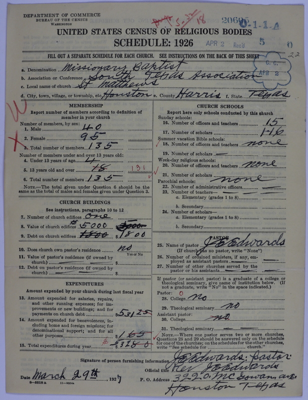 Scan of Negro Baptists: 20605