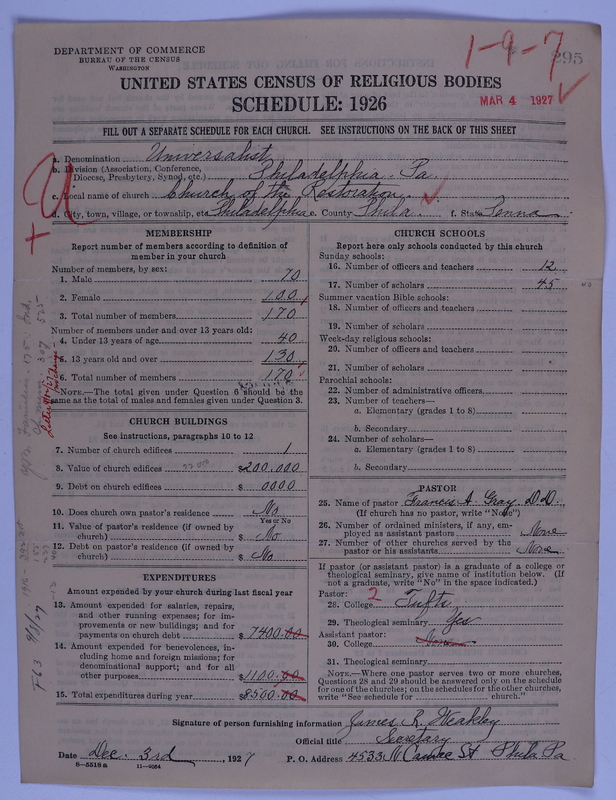 Scan of Universalist Church: 295