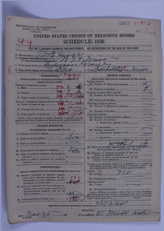 Scan of African Methodist Episcopal Zion Church: 2267
