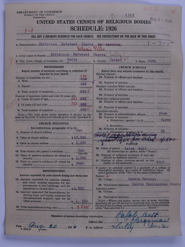 Scan of Christian Reformed Church: 184
