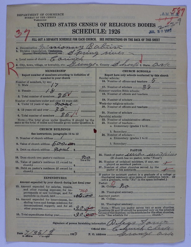 Scan of Landmark Baptist of America: 587