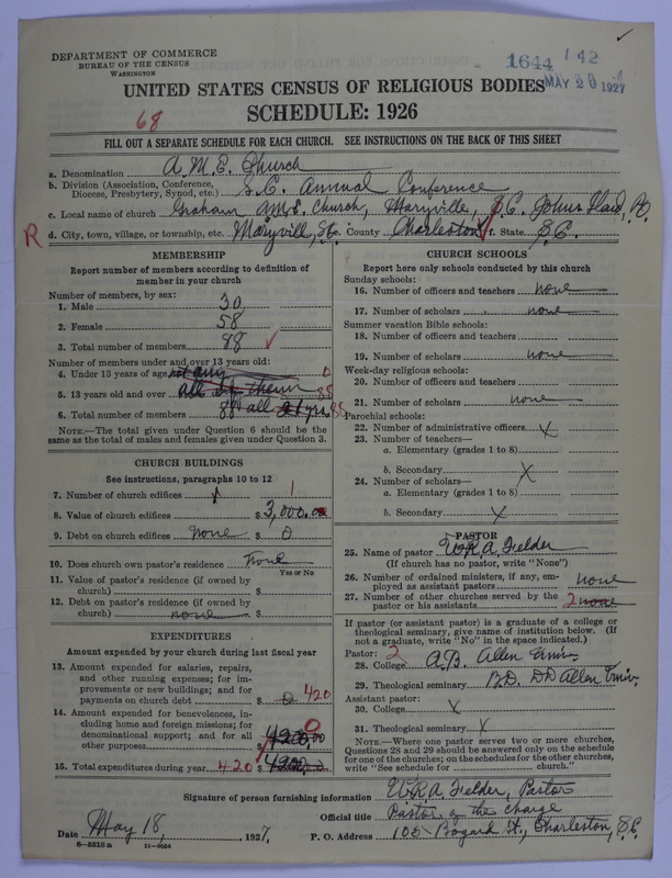 Scan of African Methodist Episcopal Church: 1644