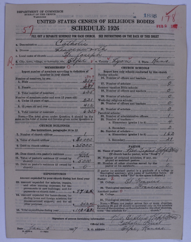 Scan of Roman Catholic Church: 1888