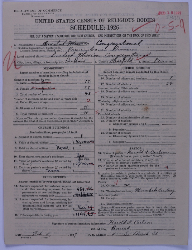 Scan of Congregational Churches: 1850