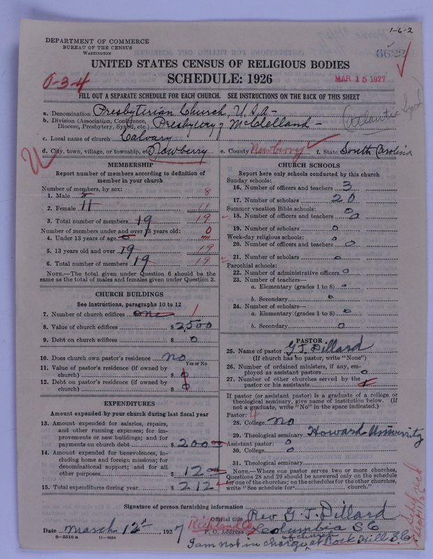Scan of Presbyterian Church in the United States of America: 6622
