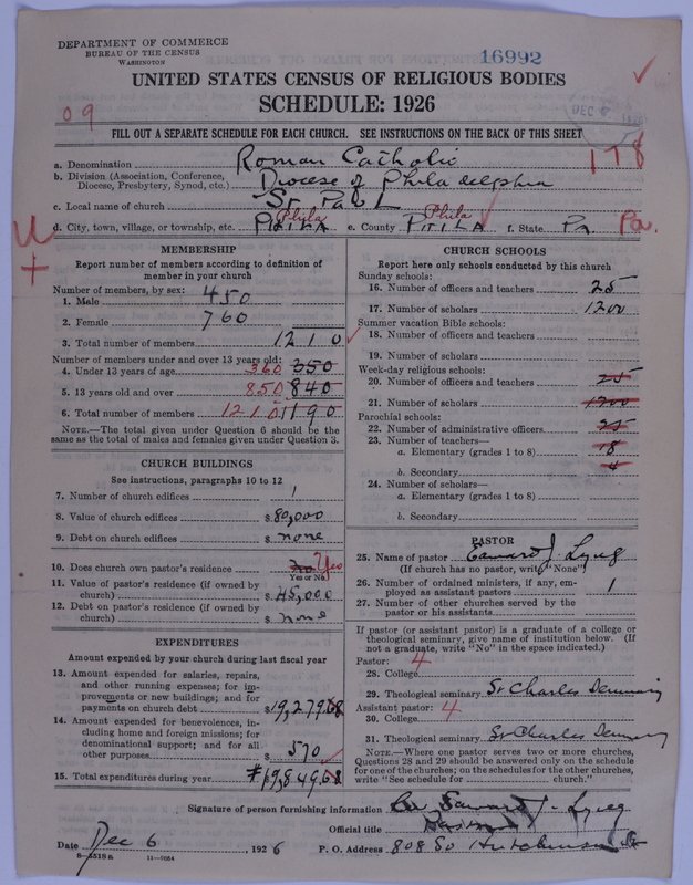 Scan of Roman Catholic Church: 16992