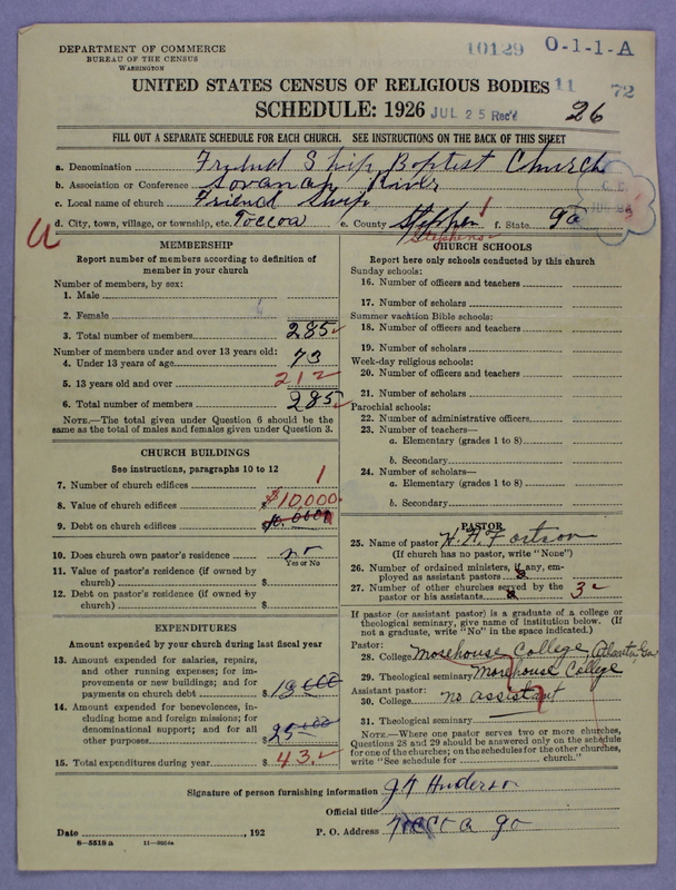 Scan of Negro Baptists: 10129