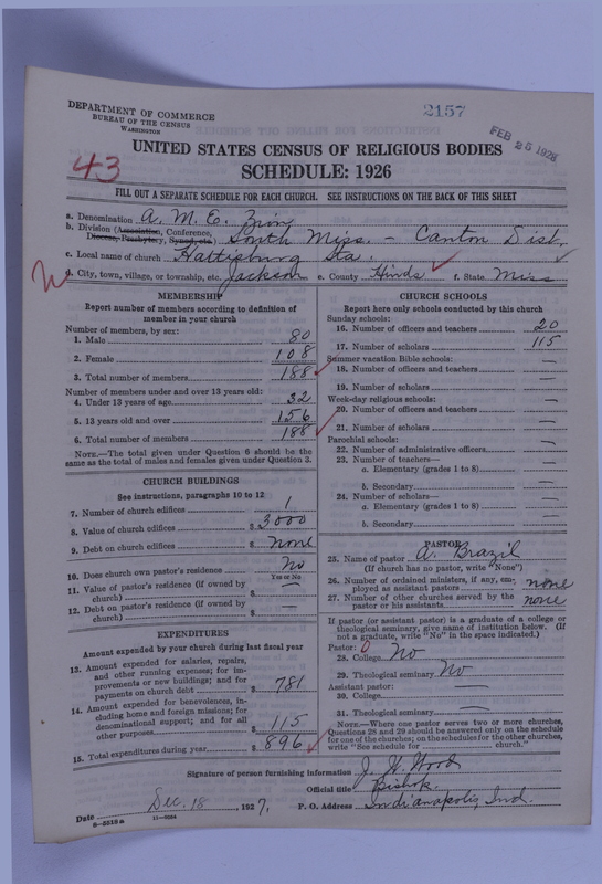 Scan of African Methodist Episcopal Zion Church: 2157