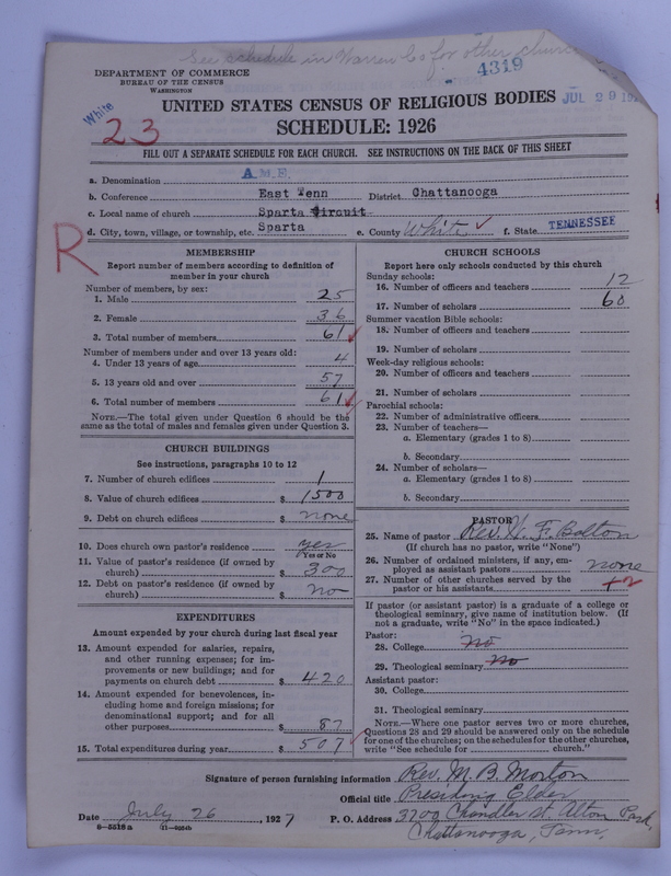 Scan of African Methodist Episcopal Church: 4319