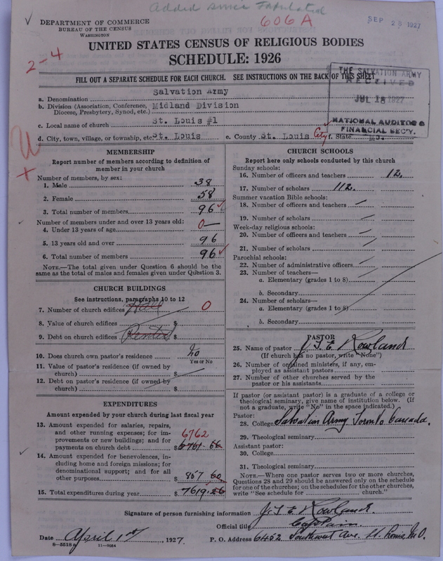 Scan of Salvation Army: 606a