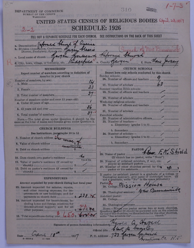 Scan of Reformed Church in America: 310