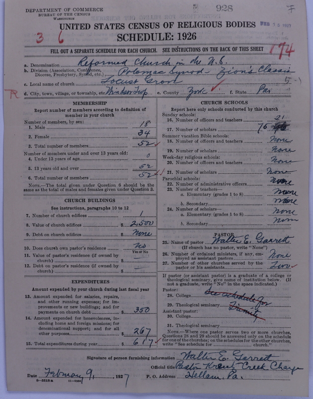 Scan of Reformed Church in the United States: 928