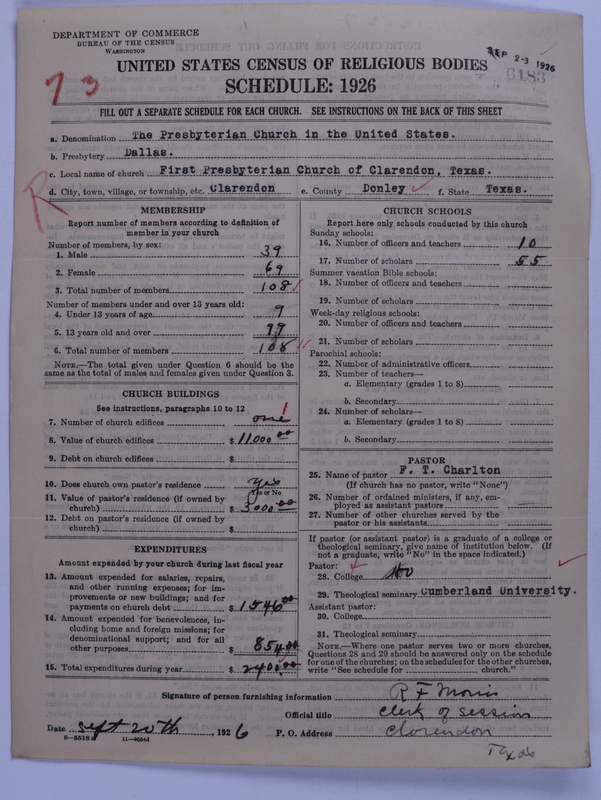 Scan of Presbyterian Church in the United States: 3183