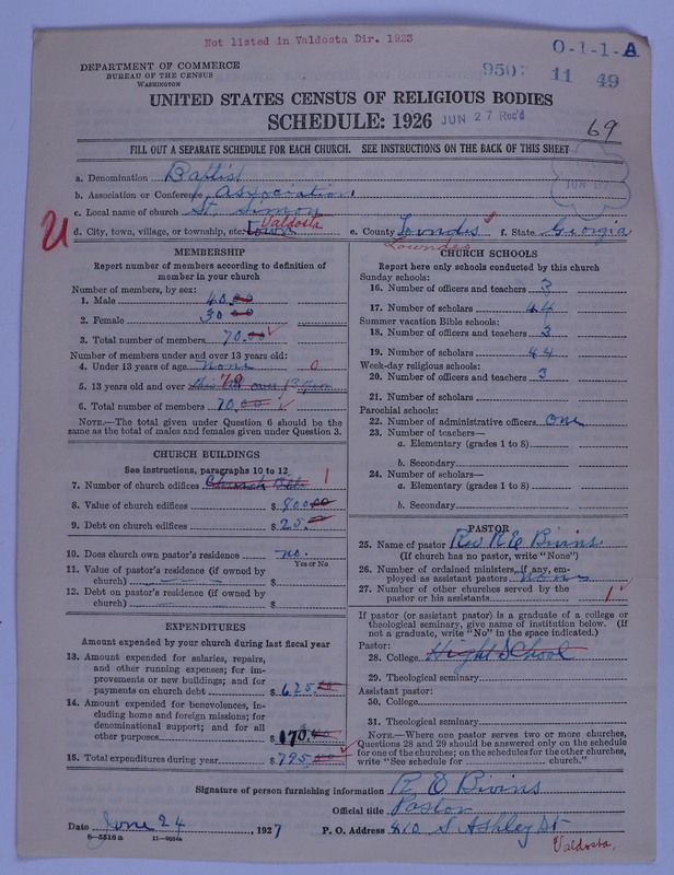 Scan of Negro Baptists: 9507