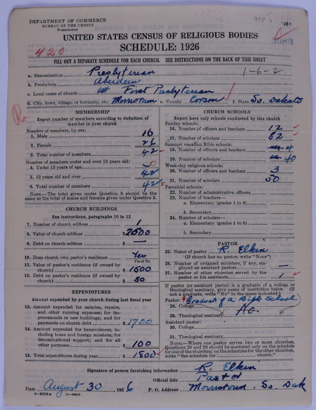 Scan of Presbyterian Church in the United States of America: 5582