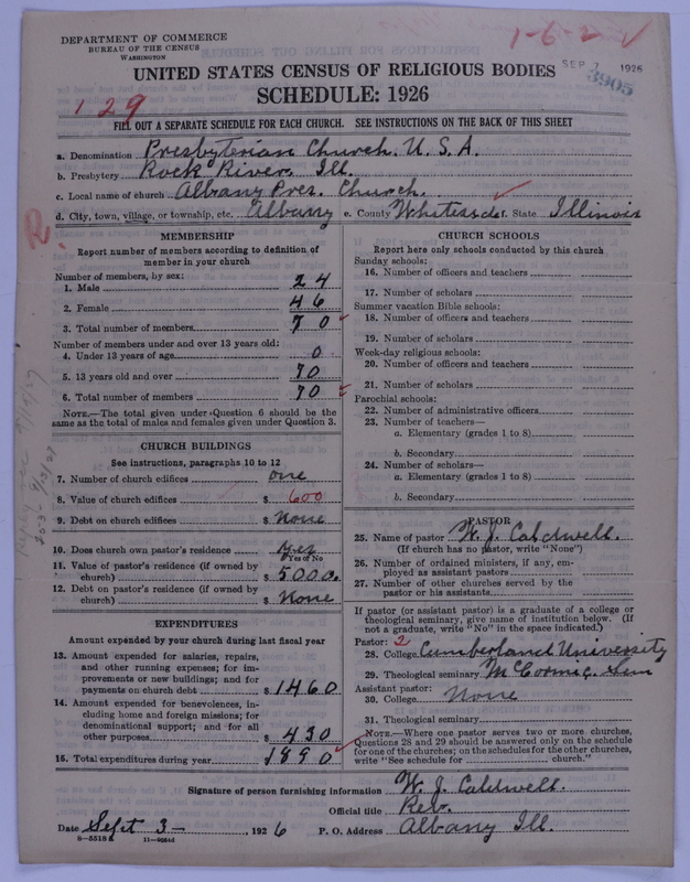 Scan of Presbyterian Church in the United States of America: 3905