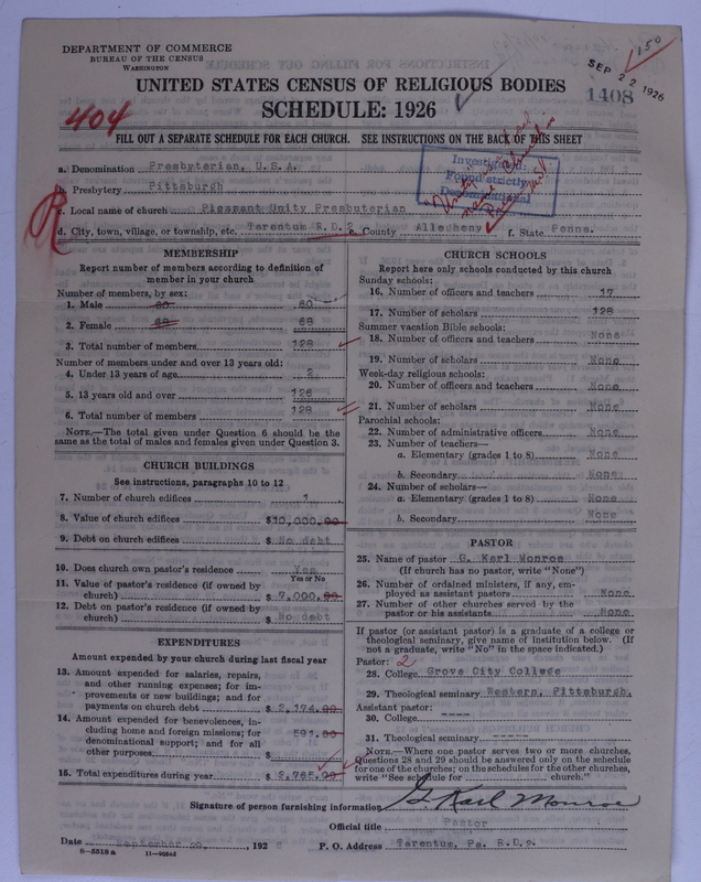 Scan of Presbyterian Church in the United States of America: 1408