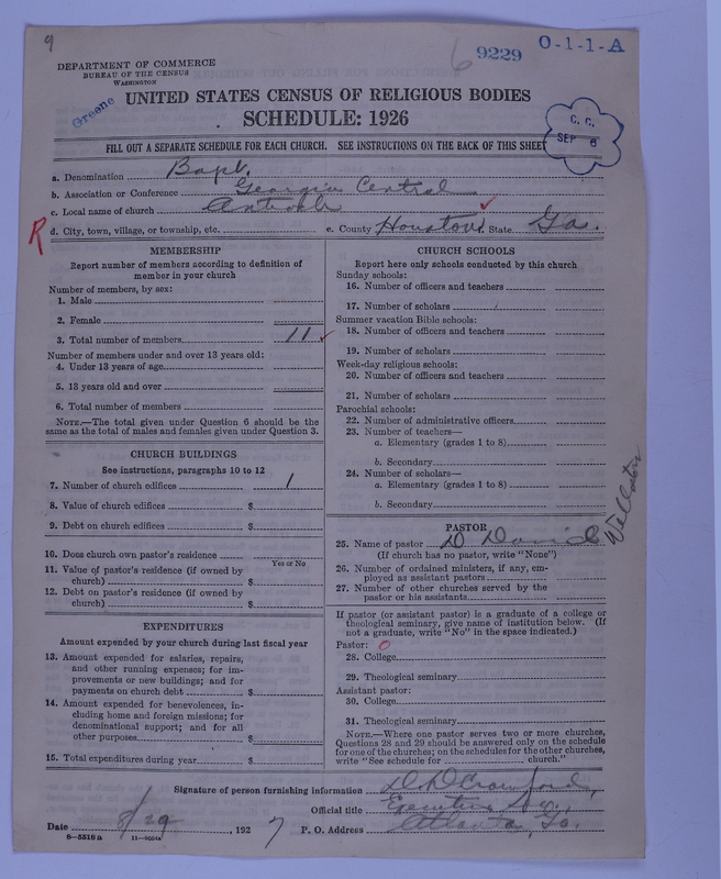 Scan of Negro Baptists: 9229