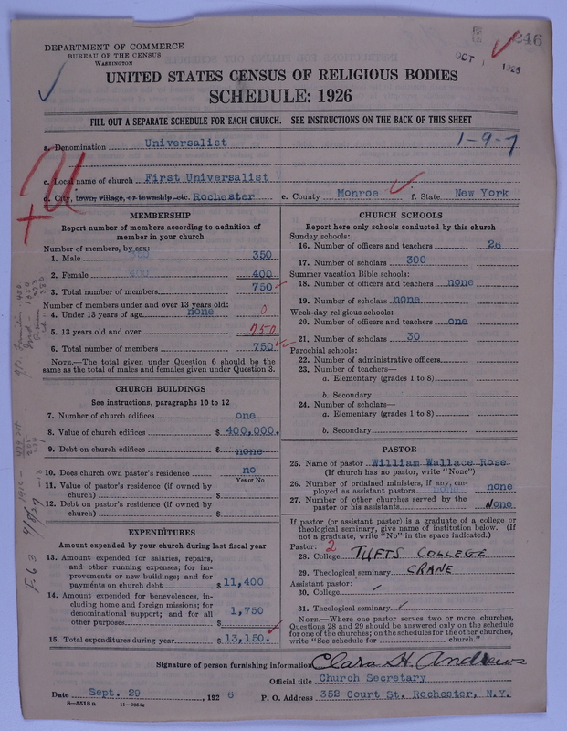 Scan of Universalist Church: 246