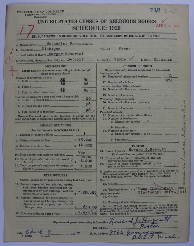 Scan of Methodist Protestant Church: 712